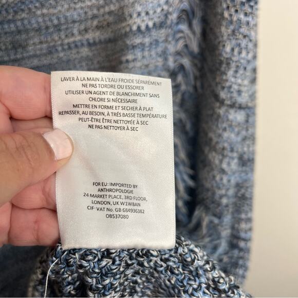 Holding Horses Anthropologie Blue Fringe Sleeveless Dress - Picture 7 of 9